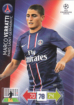 Marco Verratti Paris Saint-Germain 2012/13 Panini Adrenalyn XL CL #209